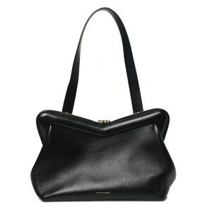 MANSUR GAVRIEL M FRAME BLACK LEATHER BAG